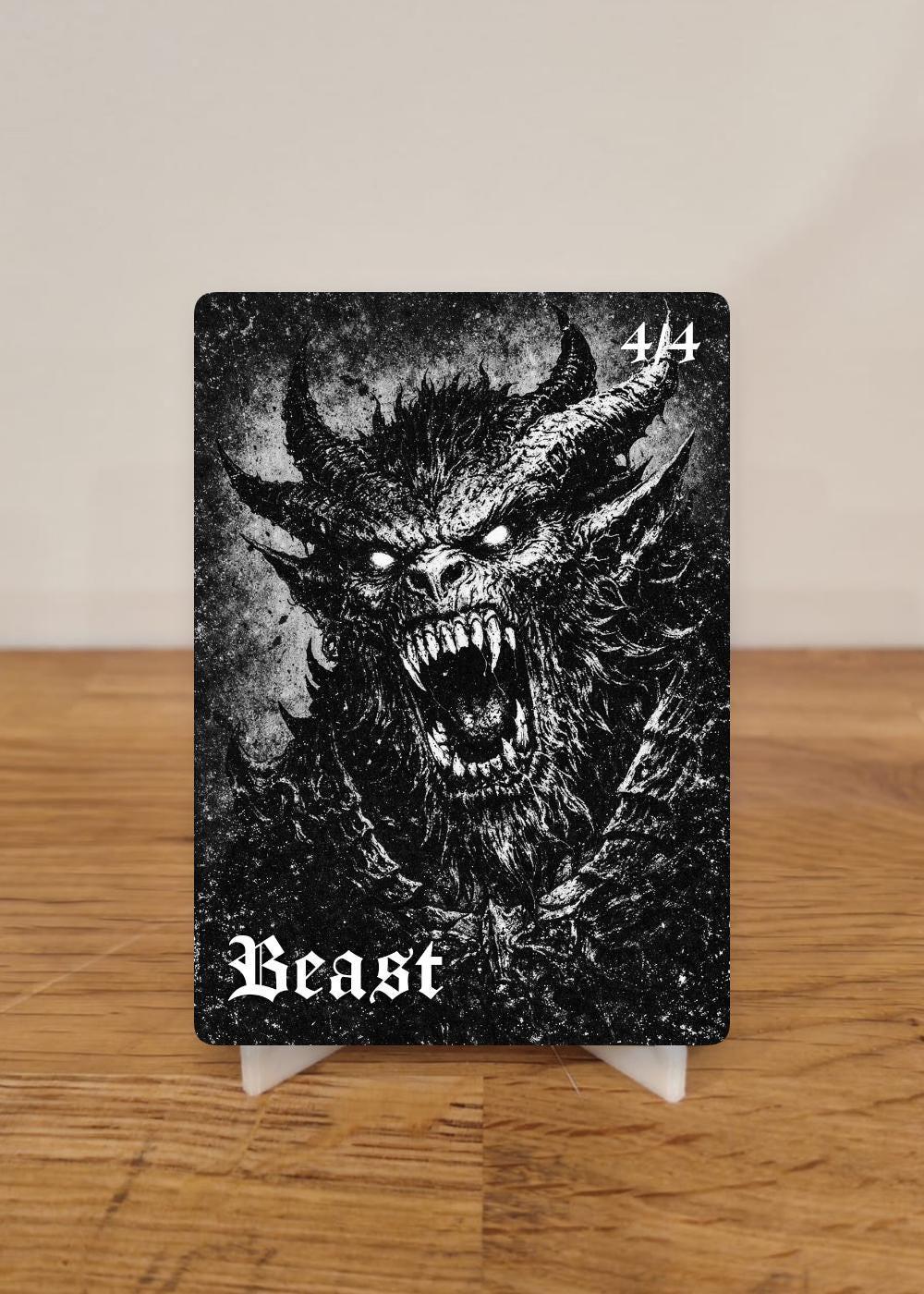 Beast 4/4 Token - Magic - MTG - Token Proxy
