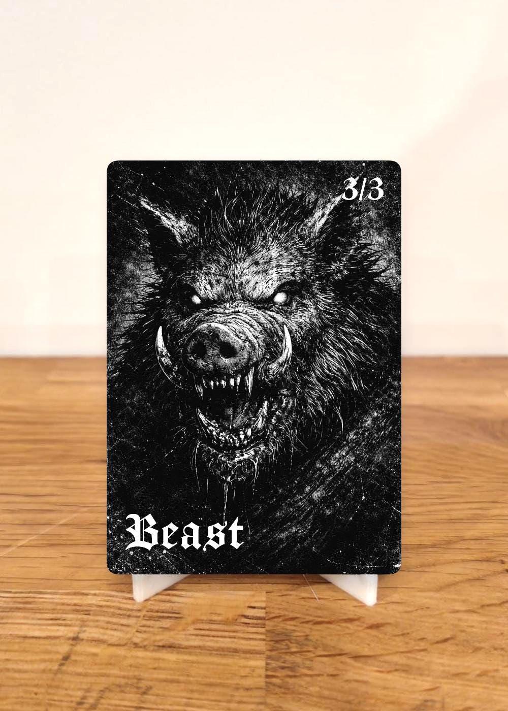 Beast 3/3 Token - Magic - MTG - Token Proxy