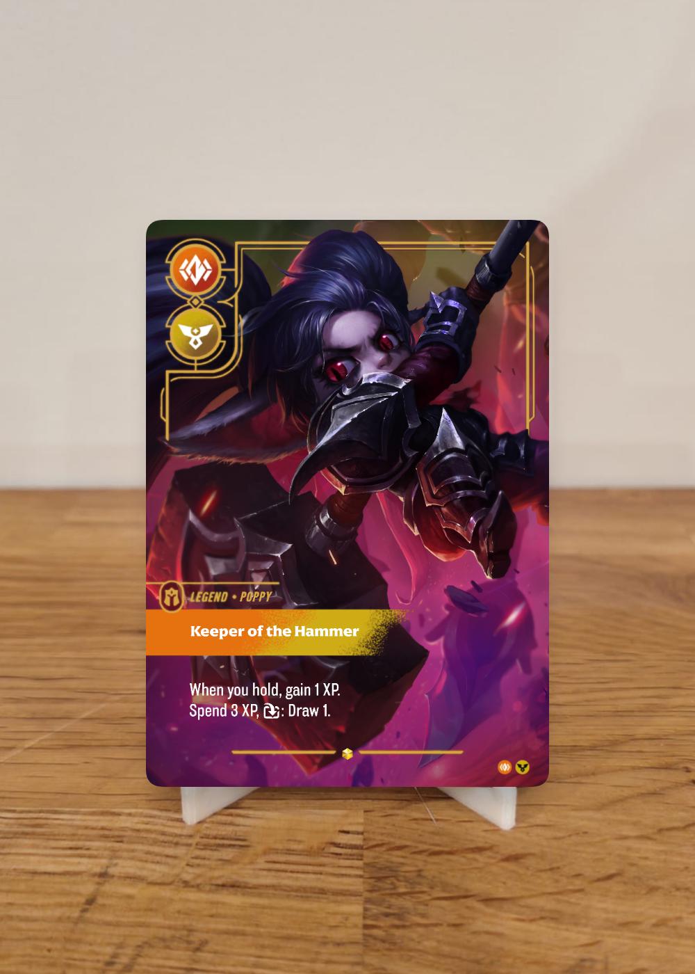 Noxus Poppy Design - Riftbound - Custom Legend