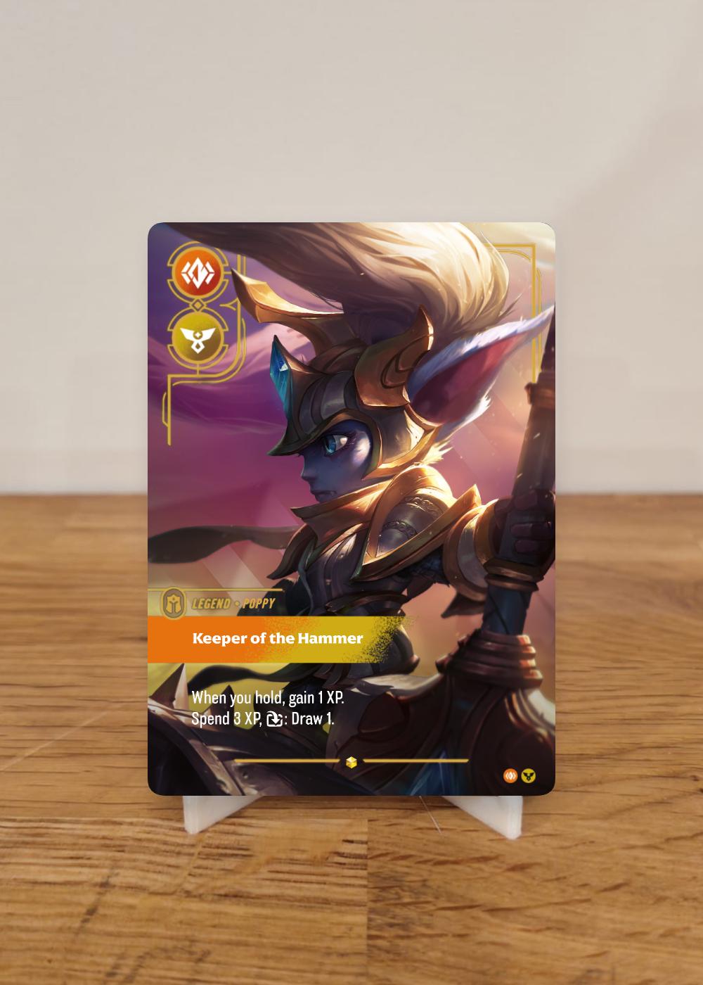 Battle Regalia Poppy Design - Riftbound - Custom Legend