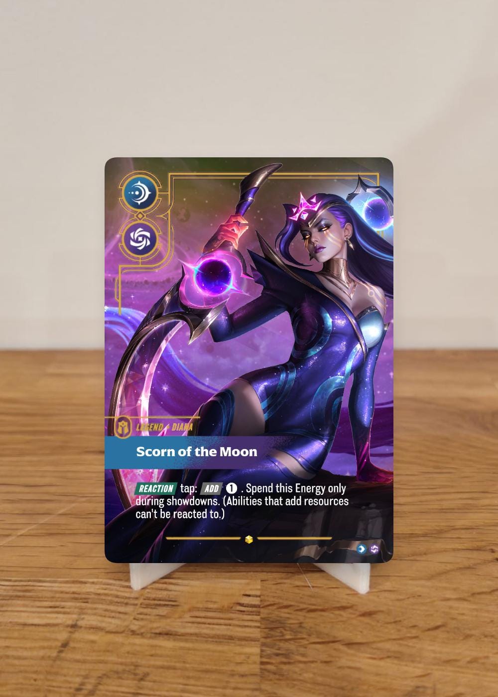 Design de Diana cosmique sombre de prestige - Légende personnalisée
